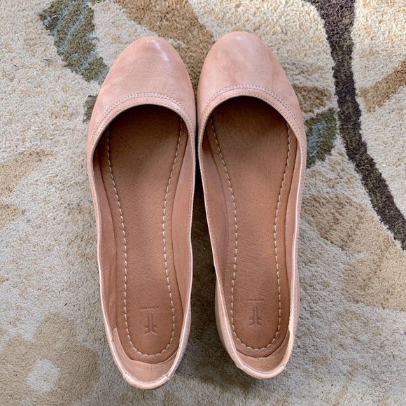 Frye Shoes - Frye Carson Ballet Flats - Tan/Beige - 11 M